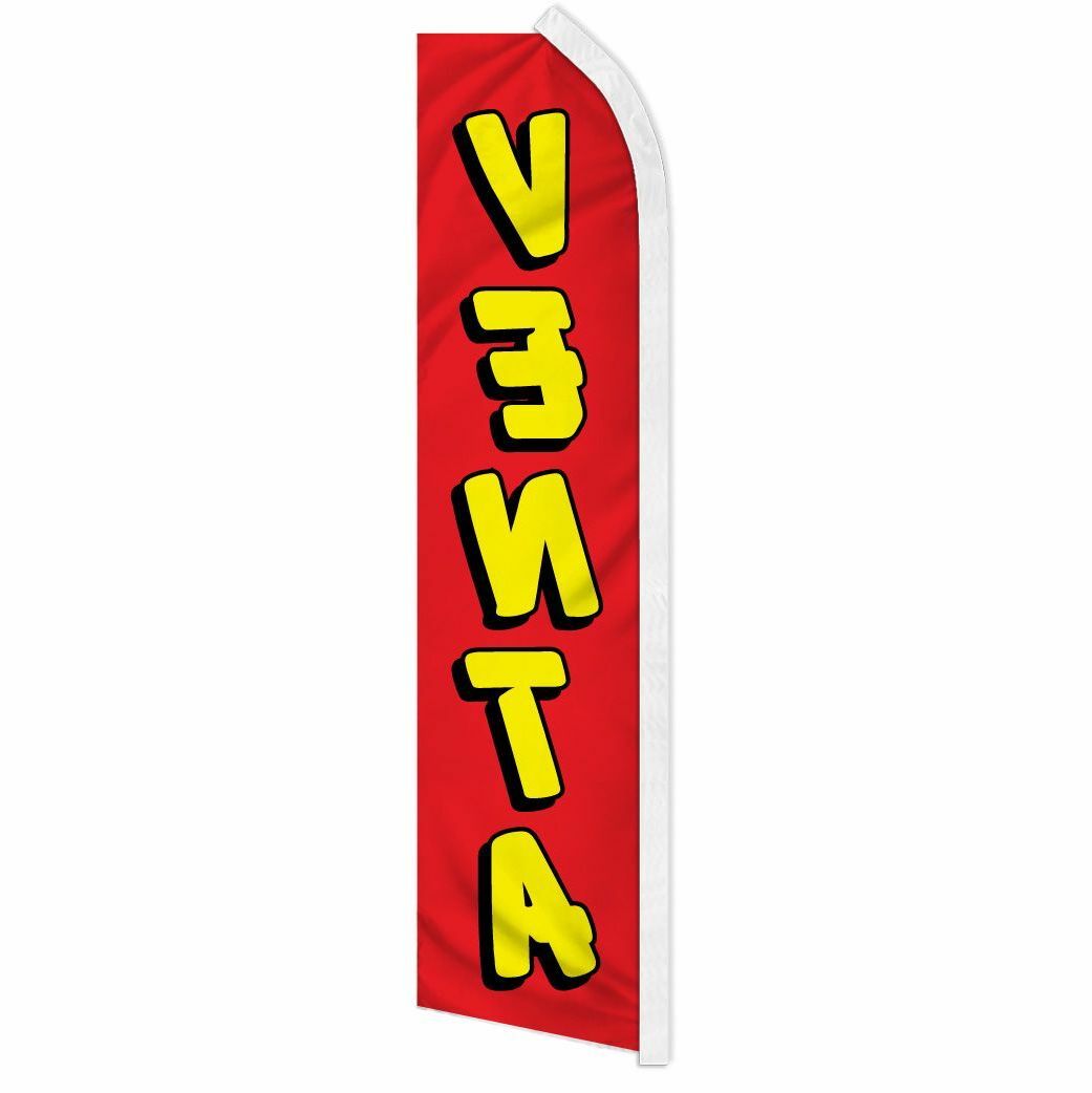 « VENTA » advertising super flag swooper banner business sign sale deal discount