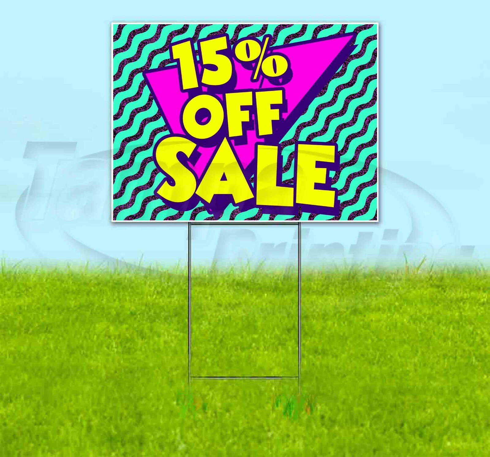 15% OFF SALE 18×24 Yard Sign Corrugated Plastic Bandit Lawn Business USA