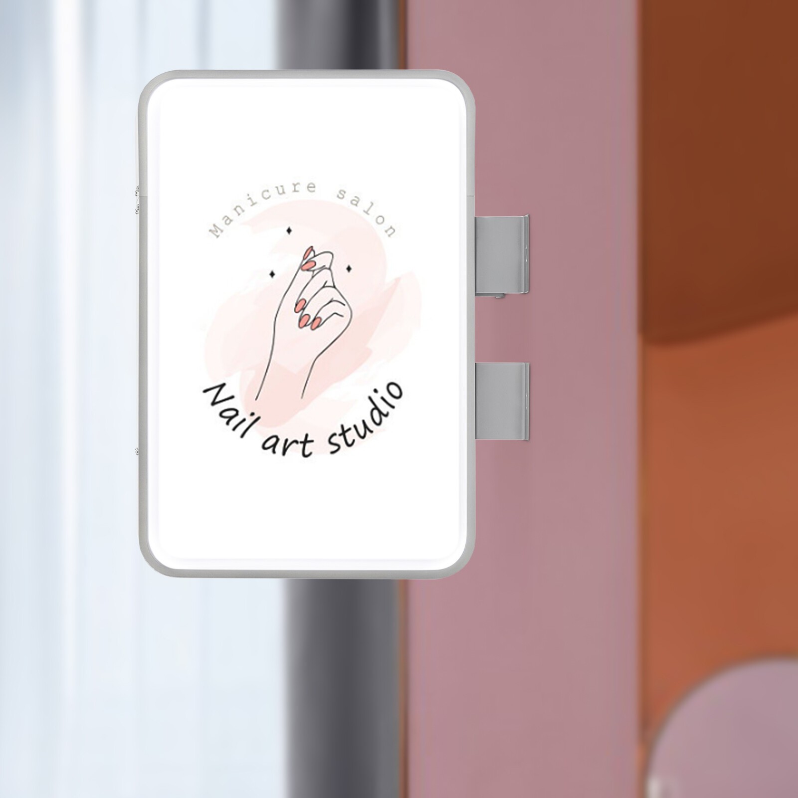 LED Rectangle Double-sided Advertising Light Box Illuminated Projecting Sign Box