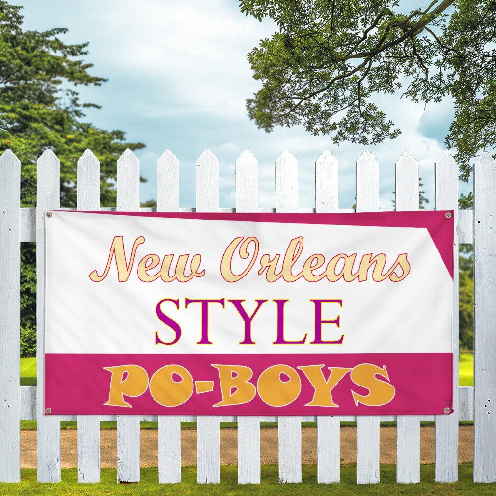 Vinyl Banner Multiple Sizes New Orleans Style Advertising Printing Outdoor