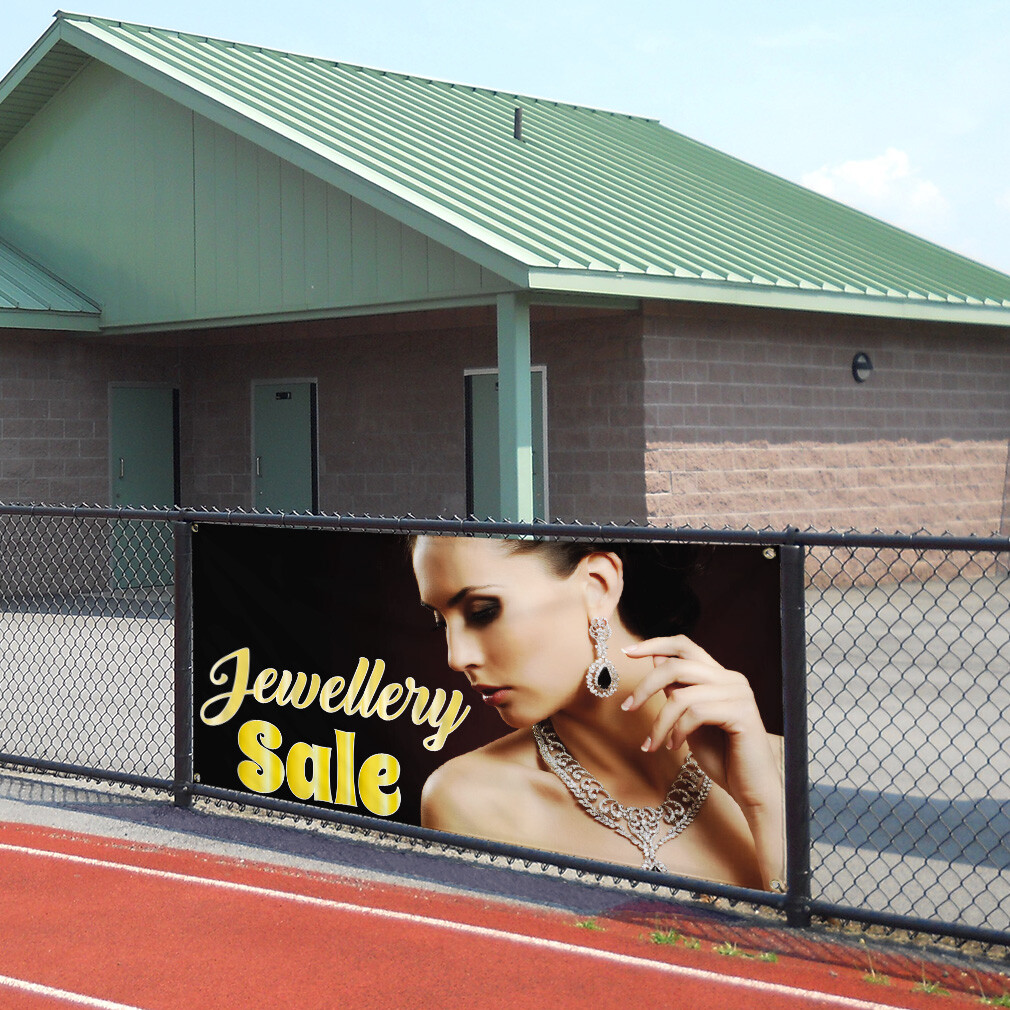 Vinyl Banner Multiple Sizes Jewelry Sale Outdoor Advertising Printing D Business