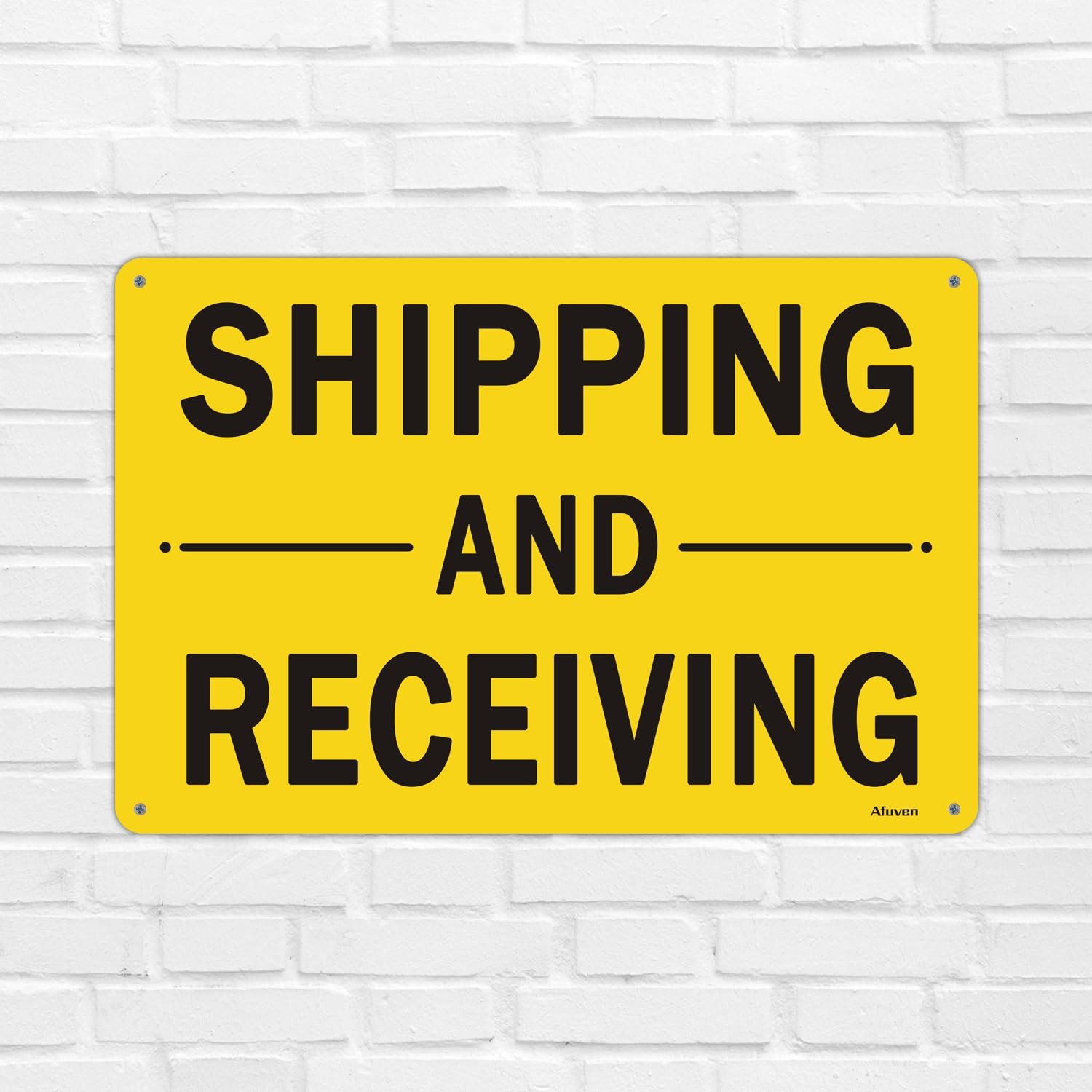 Shipping and Receiving Signs 18 x 12 Inches Shipping Signs for Factory, Busin…