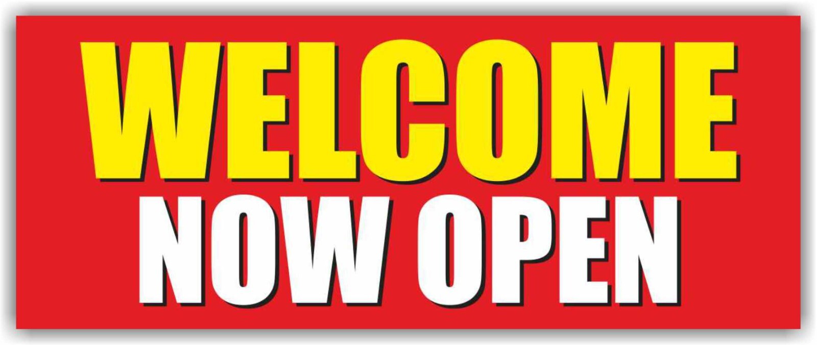 WELCOME NOW OPEN Advertising Banner Vinyl Mesh Sign Grand Shop Store barber Bar