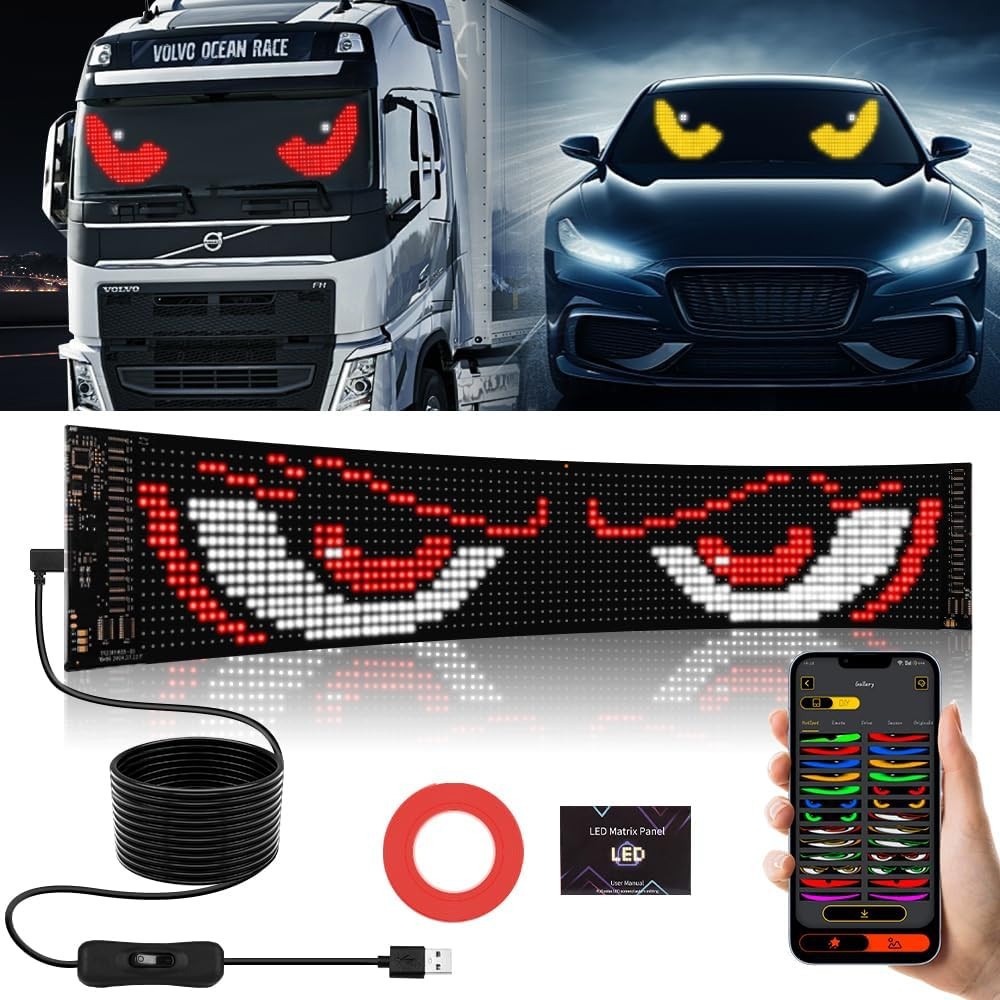 Programmable LED Sign | Flexible Scrolling Sign | APP Control | IP65 | 52 x 7.5
