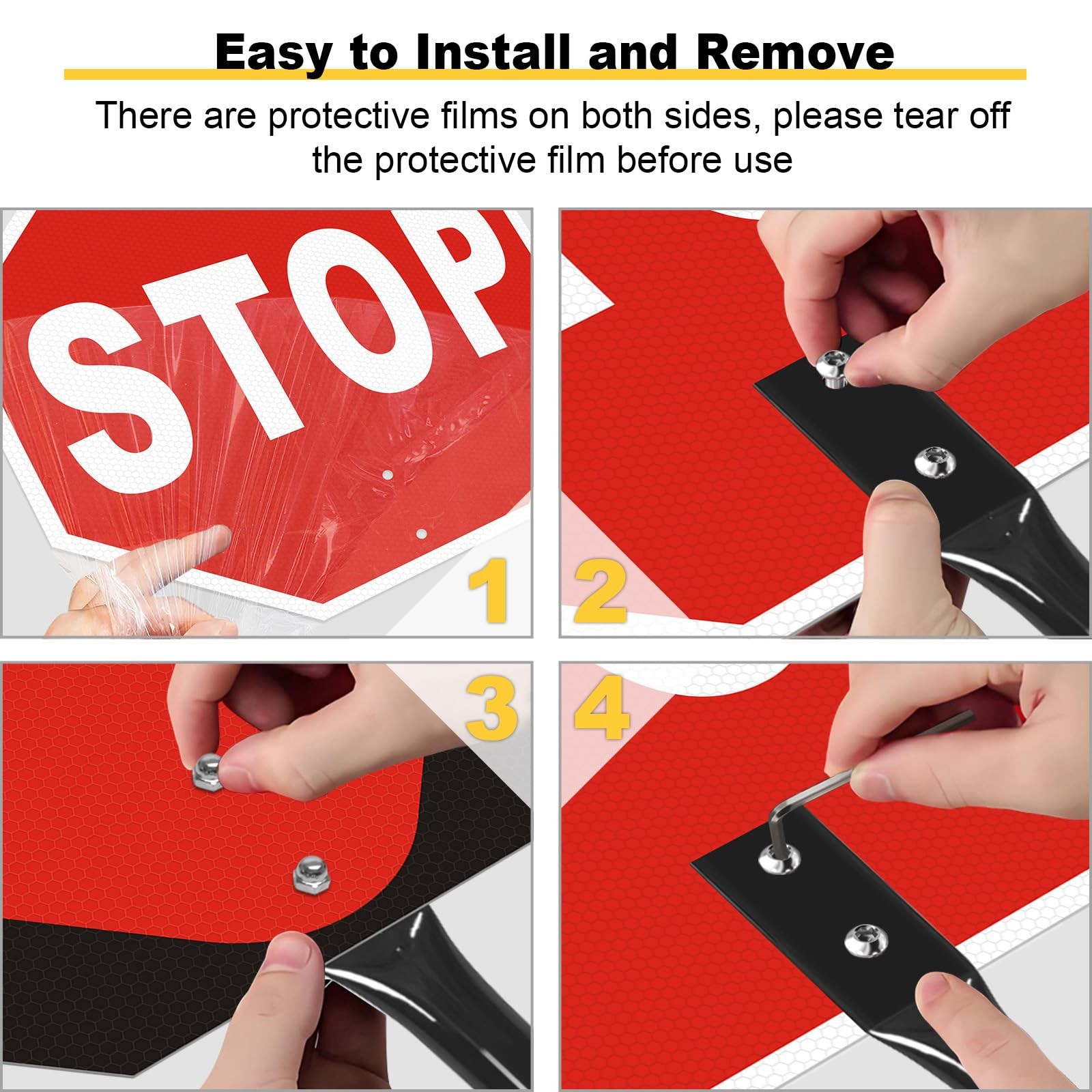 Stop Go Sign with Metal Handle13 x 13 Inches « Stop – Go » Double Sided PaddleR…