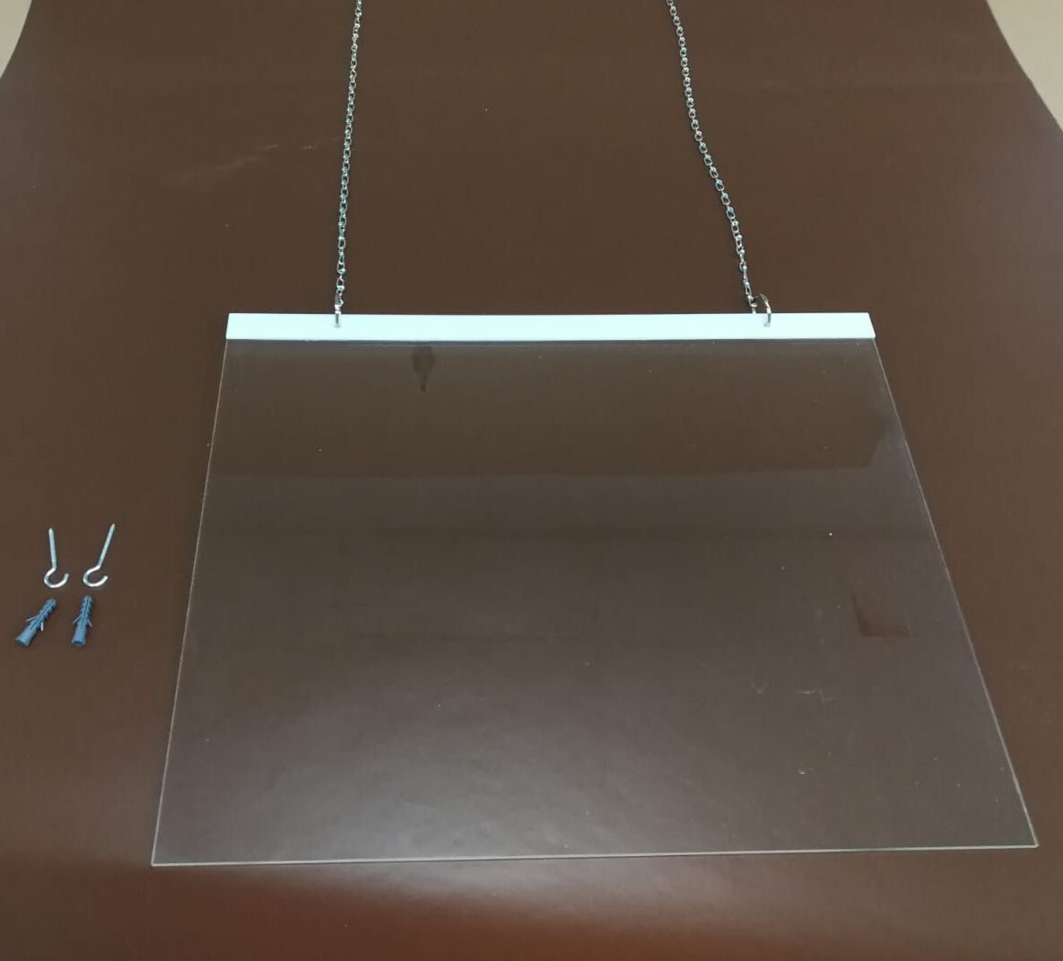 Spuckschutzscheibe Z Hang Antikratzschicht Acryglasspuckschutz 31 1/2×23 5/8in