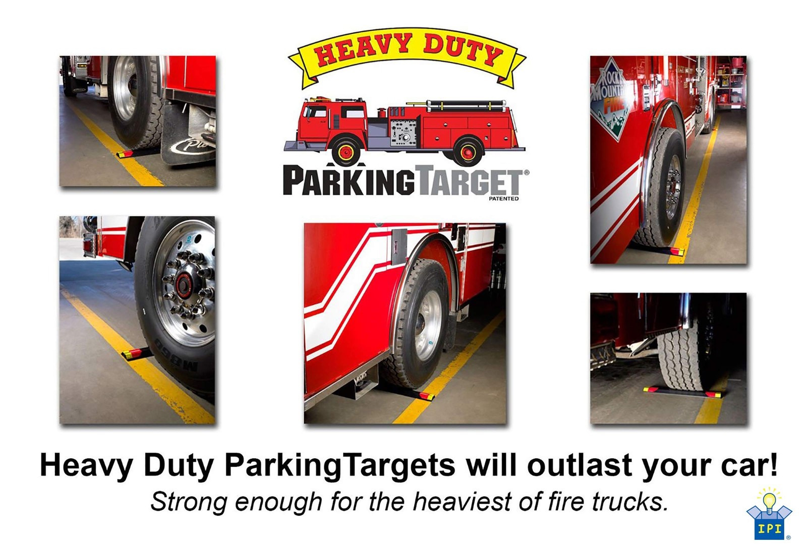 ParkingTarget 16” 1 pcs U.S.A. Garage Heavy Duty Parking Aid Car Stop Indi