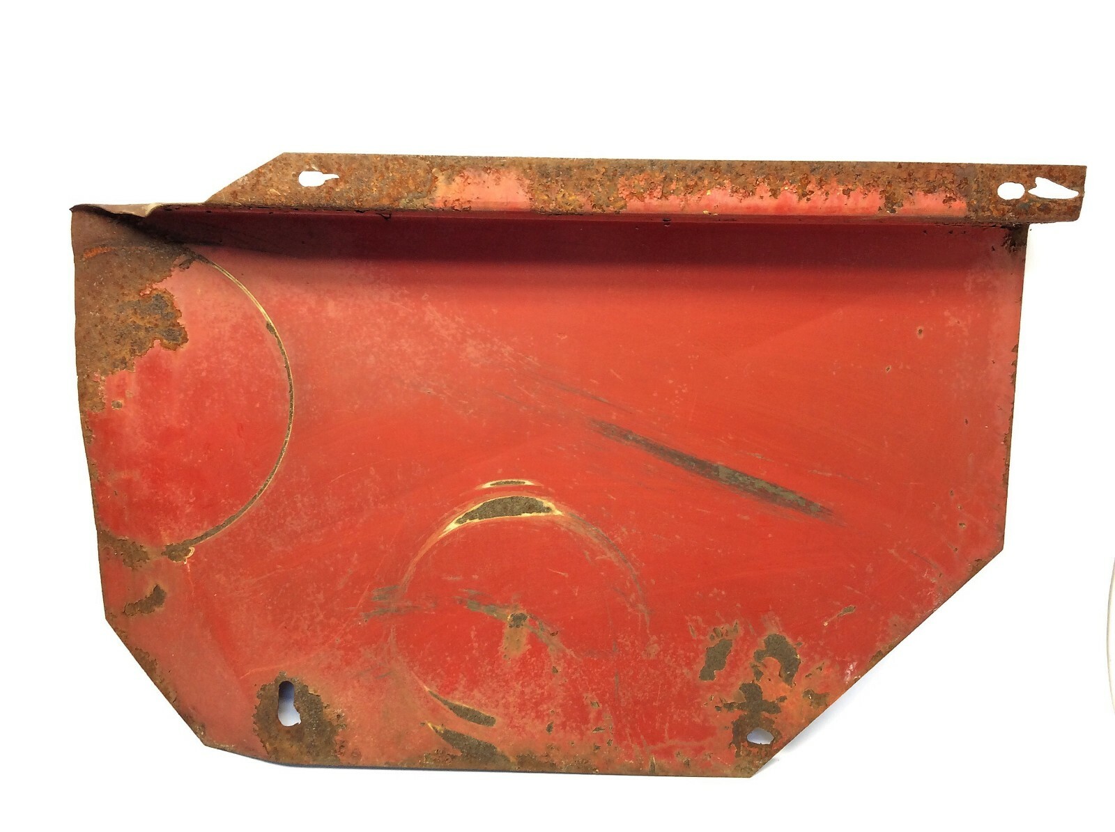 Vintage Metal Steel Painted Red Schwartz One Sided Business Sign Advertising