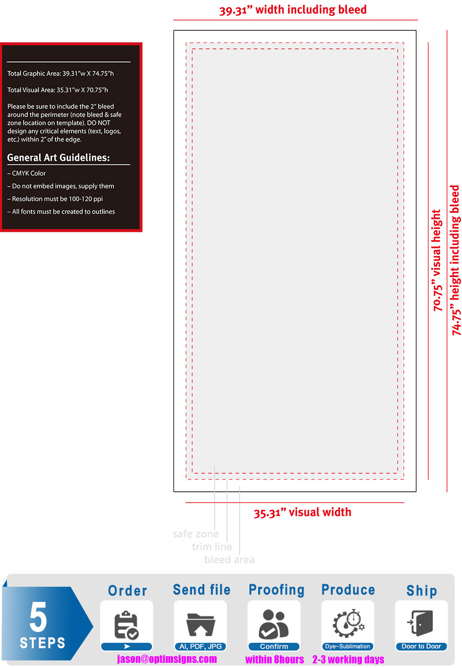 3&prime; x 6&prime; Customizable LED Frameless Fabric Light Box Banner Stand For Trade Show