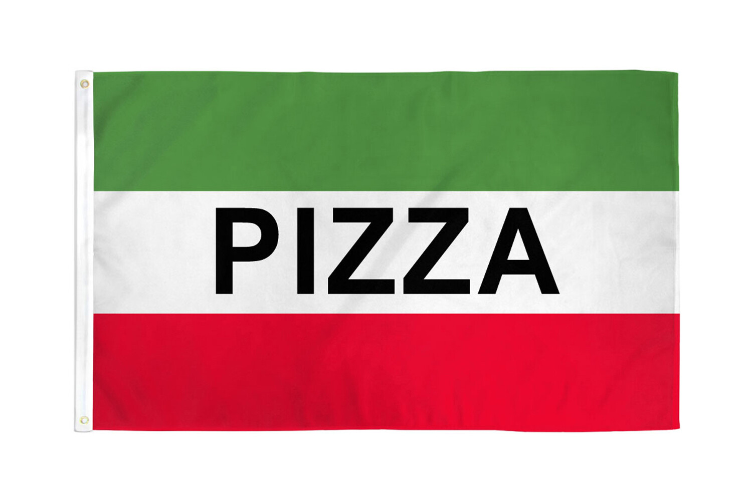 Pizza Flag 3x5ft PIzza Banner Sign Pizzeria Flag Fresh Hot Pizza Red/Green/White
