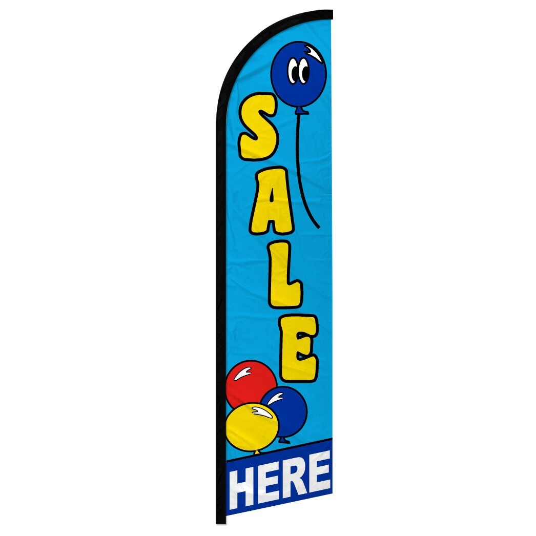 Sale Here Windless Advertising Swooper Flag Sale Flag Balloons