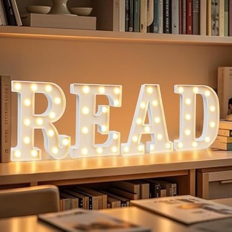 Pooqla LED Marquee Letter Lights – Alphabet Signs for Parties & Weddings