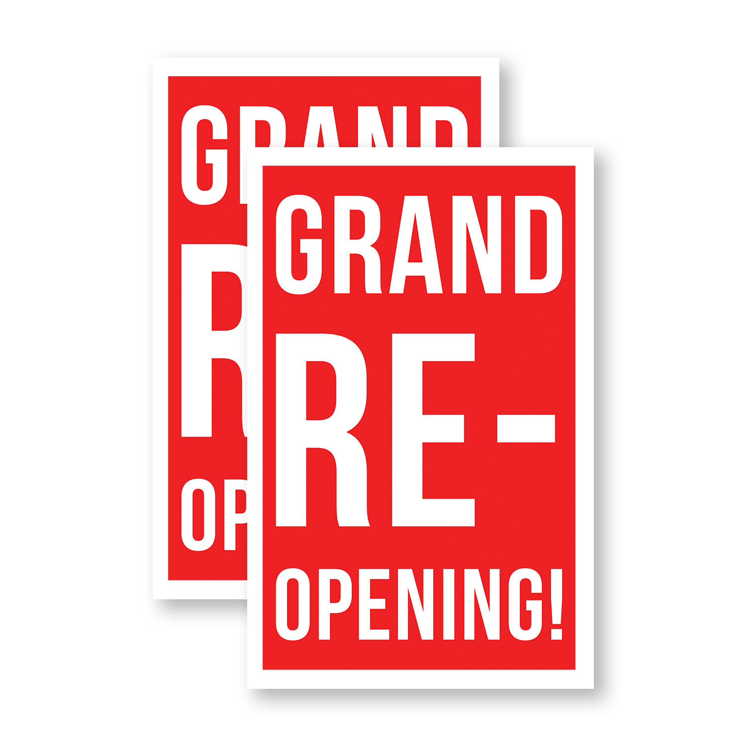Grand Reopening Heavy Duty A-Frame Sidewalk Sign Business Promotions Big Event