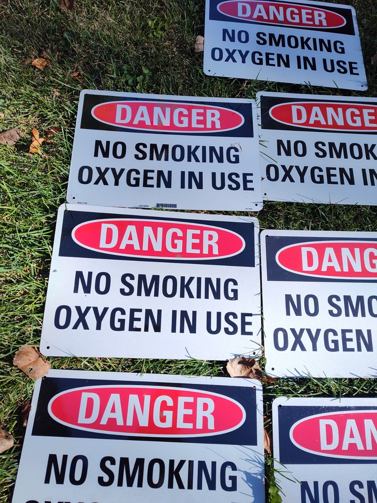 LOT Of 7_14x10 Danger Sign in,Aluminum