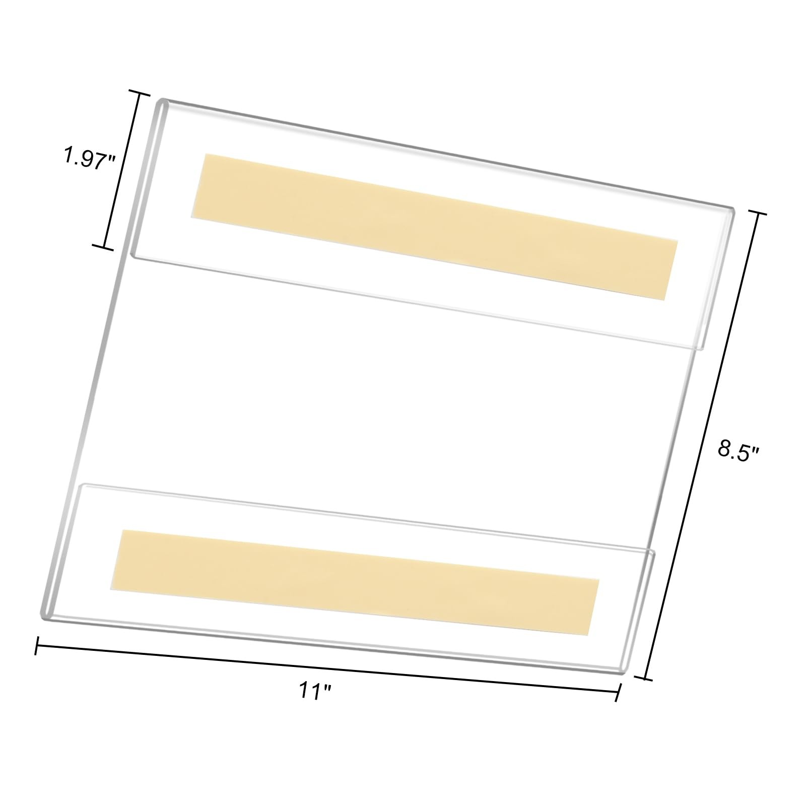 Ludery Acrylic Sign Holder 8.5 x 11 Inches X 11 Inches, Clear