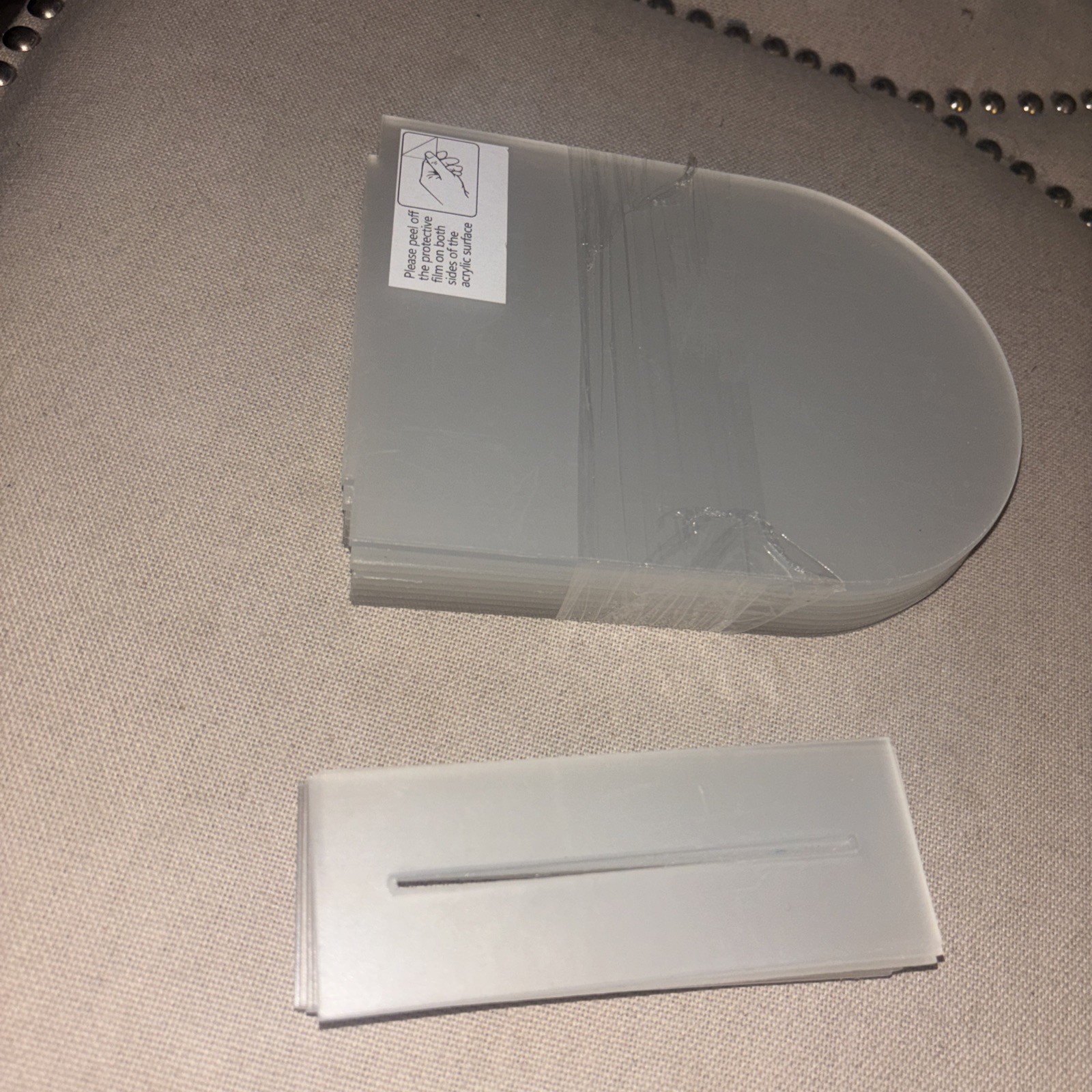 DIY – 10 Pack 5×7 Inch Clear Acrylic Arch Sign Blank w/Clear Stands