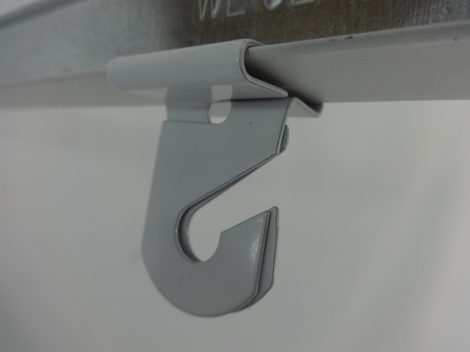 20 Sets Heavy Duty Metal Sliding Ceiling Display Hooks Tile Grid Hinged Track