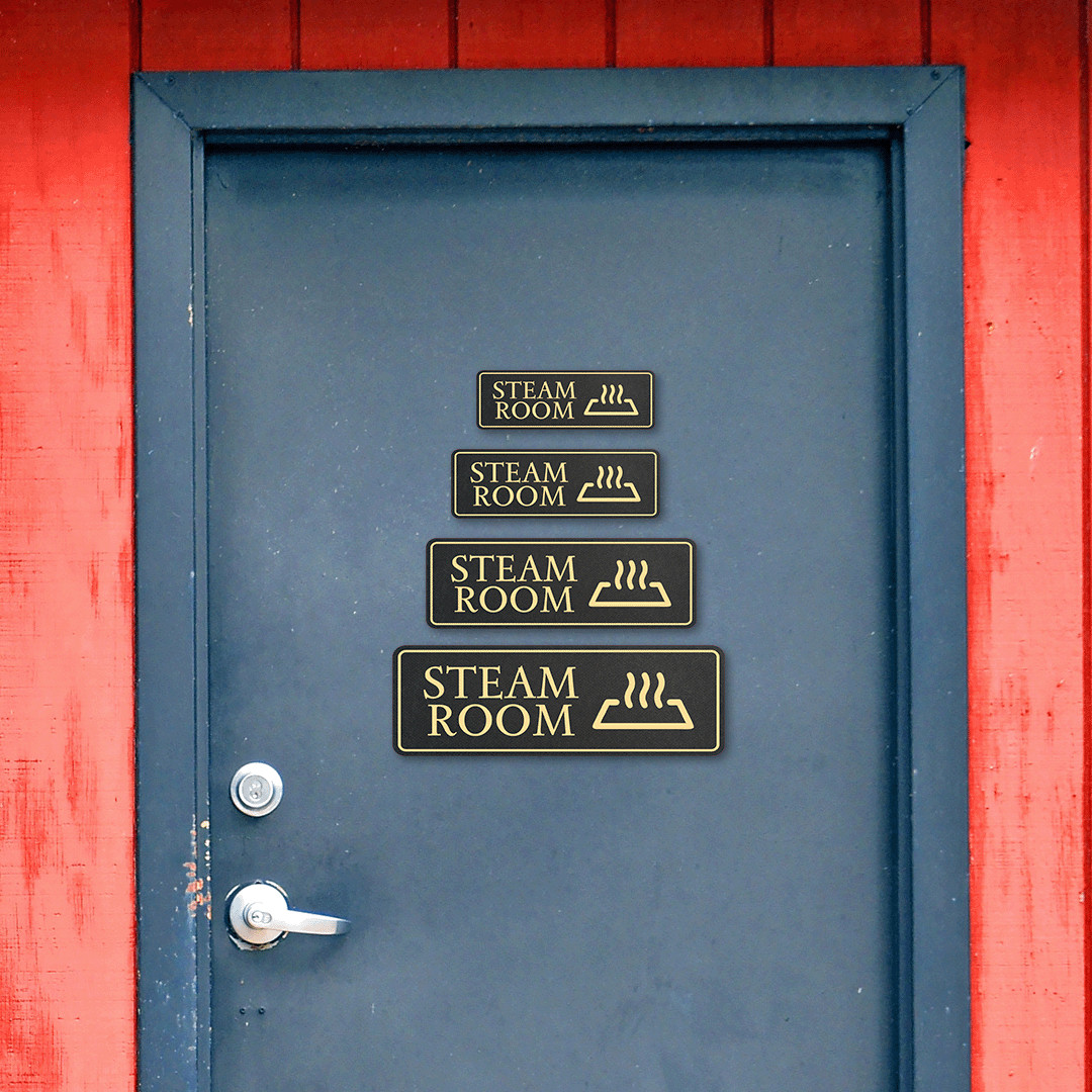 Standard Plus Steam Room Wall or Door Sign | Workplace Spa Signage