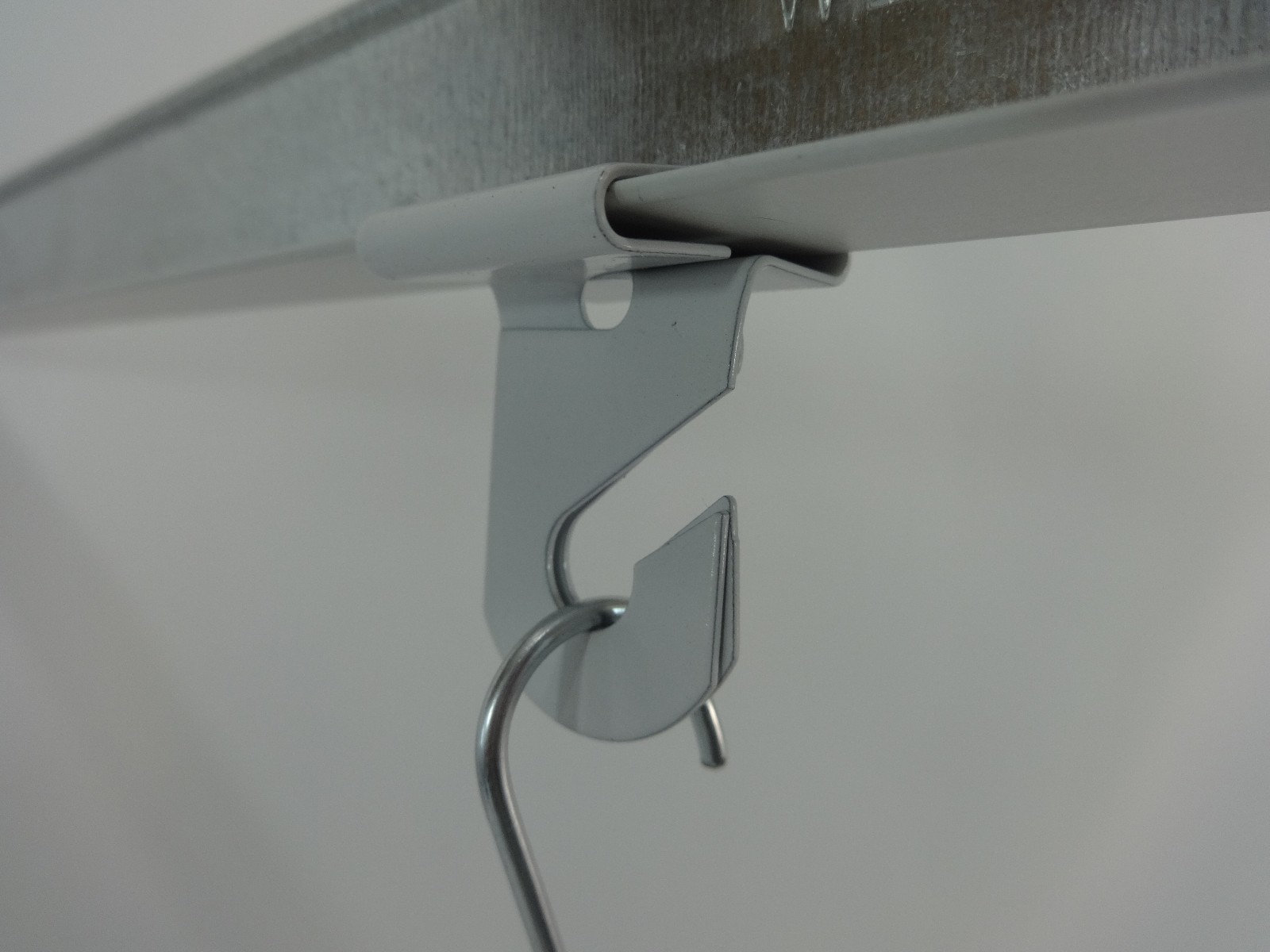 20 Sets Heavy Duty Metal Sliding Ceiling Display Hooks Tile Grid Hinged Track