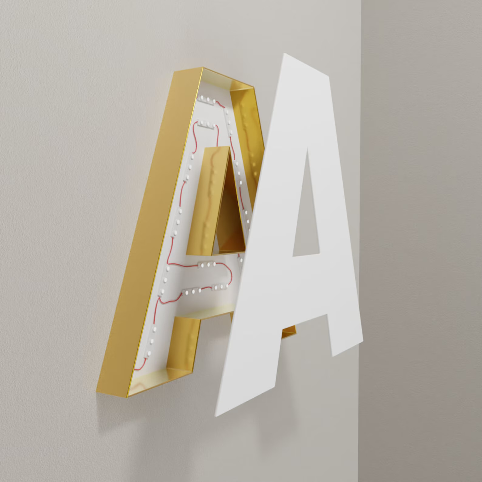 𝑵𝓙̶ Custom 3D Channel Letters LED Front Lit Storefront Indoor Outdoor Sign