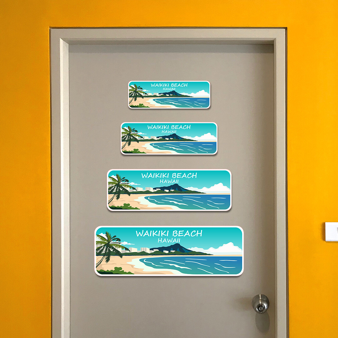 Standard Plus Waikiki Beach, Hawaii Wall or Door Sign