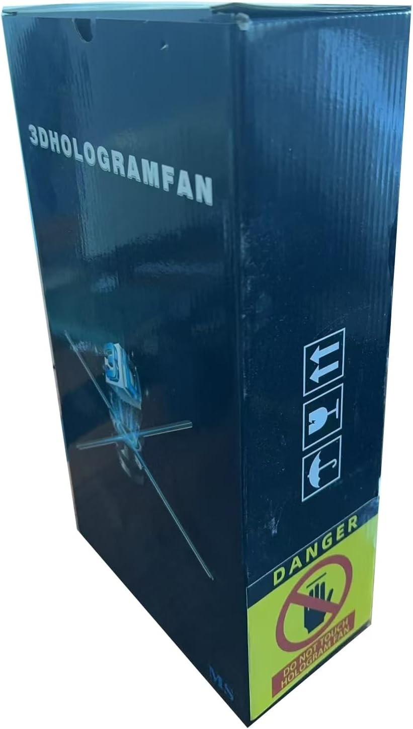3D Hologram Fan Led Backpack,16.1&Prime; 3D Hologram Projector Advertising Commercial