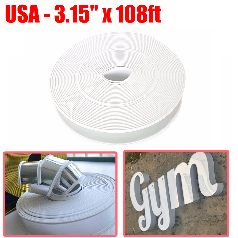 3.15&Prime;x108ft Aluminum Plastic Trim Cap Strip for AD Sign Channel Letter Lightbox