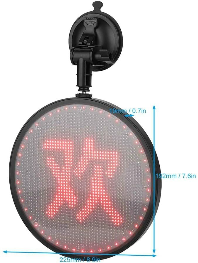 12V Universal Car LED Sign Display Board, LED Car Sign Light Board, Portable Bri