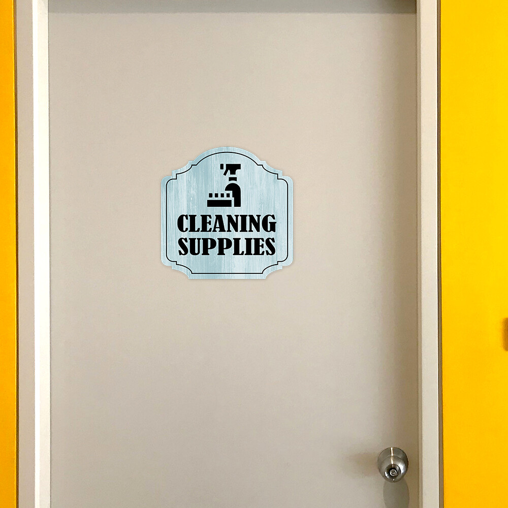 Heritage Plus Cleaning Supplies Wall or Door Sign | Business Workplace Signage