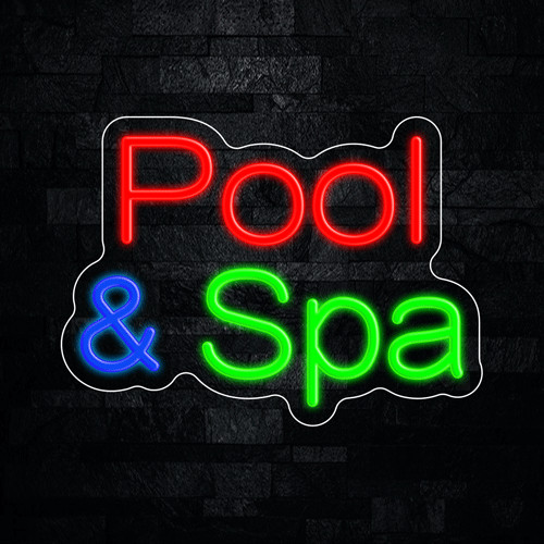 Pool & Spa LED Neon Sign 15&Prime;L x 11&Prime;H #33331