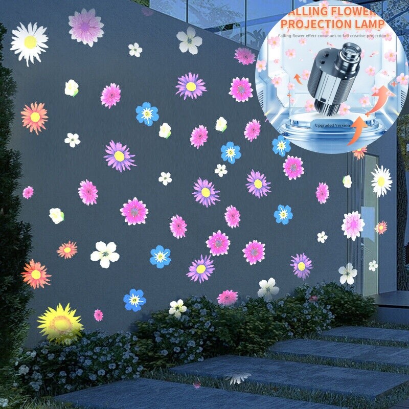 40W-600W Flower Dynamic Effect Pattern Projection Logo Gobo Projector Shop Decor