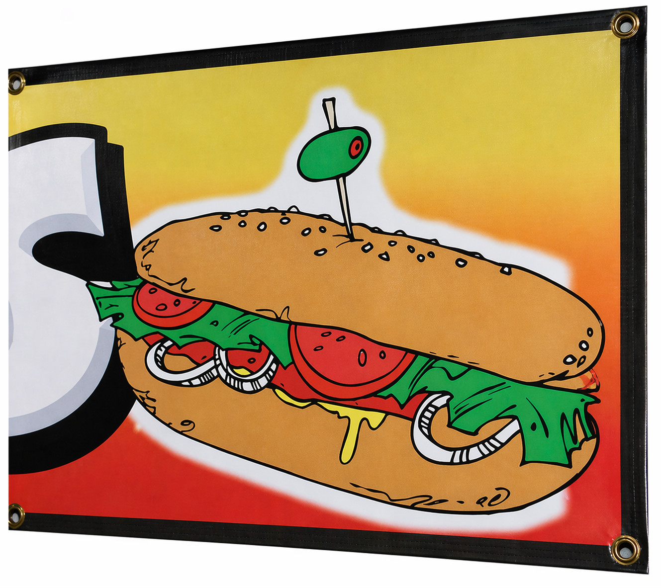 HERO HEROS Vinyl Banner Sign – Concession – 15oz Heavy Duty