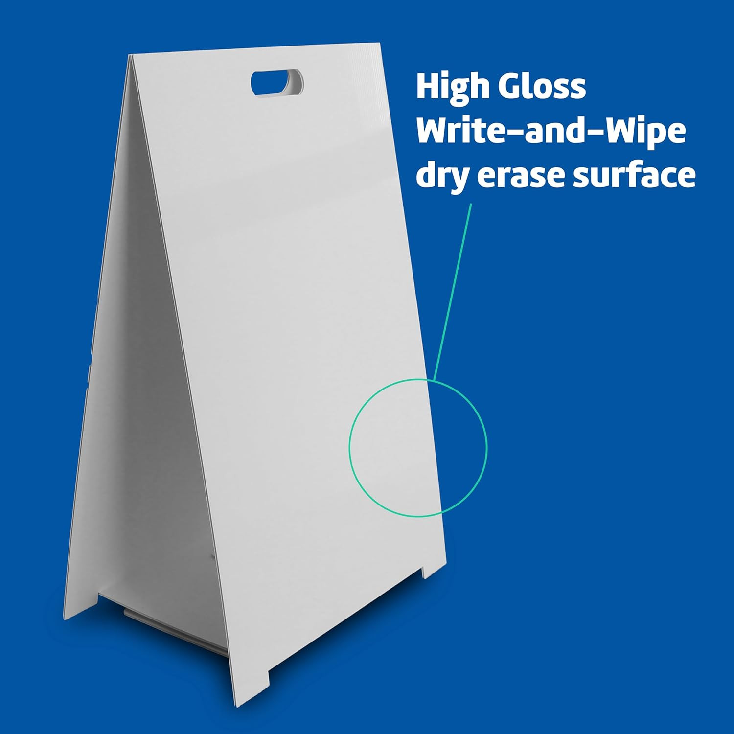 35.5&Prime;X 23&Prime; Double- Sided Corrugated Plastic Dry Erase Marquee Easel, Signboard,