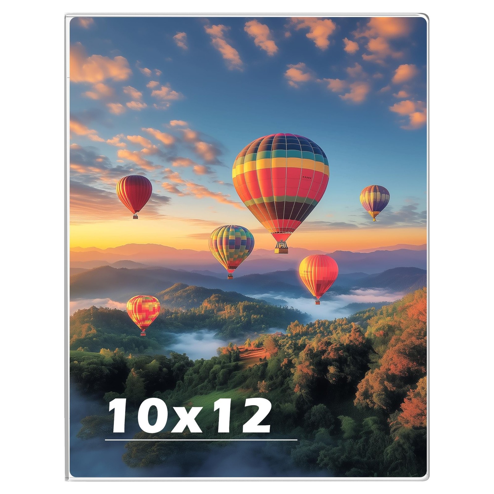 10 x 12 Acrylic Picture Frame, Horizontal/Vertical Clear Photo Frame for Wall…