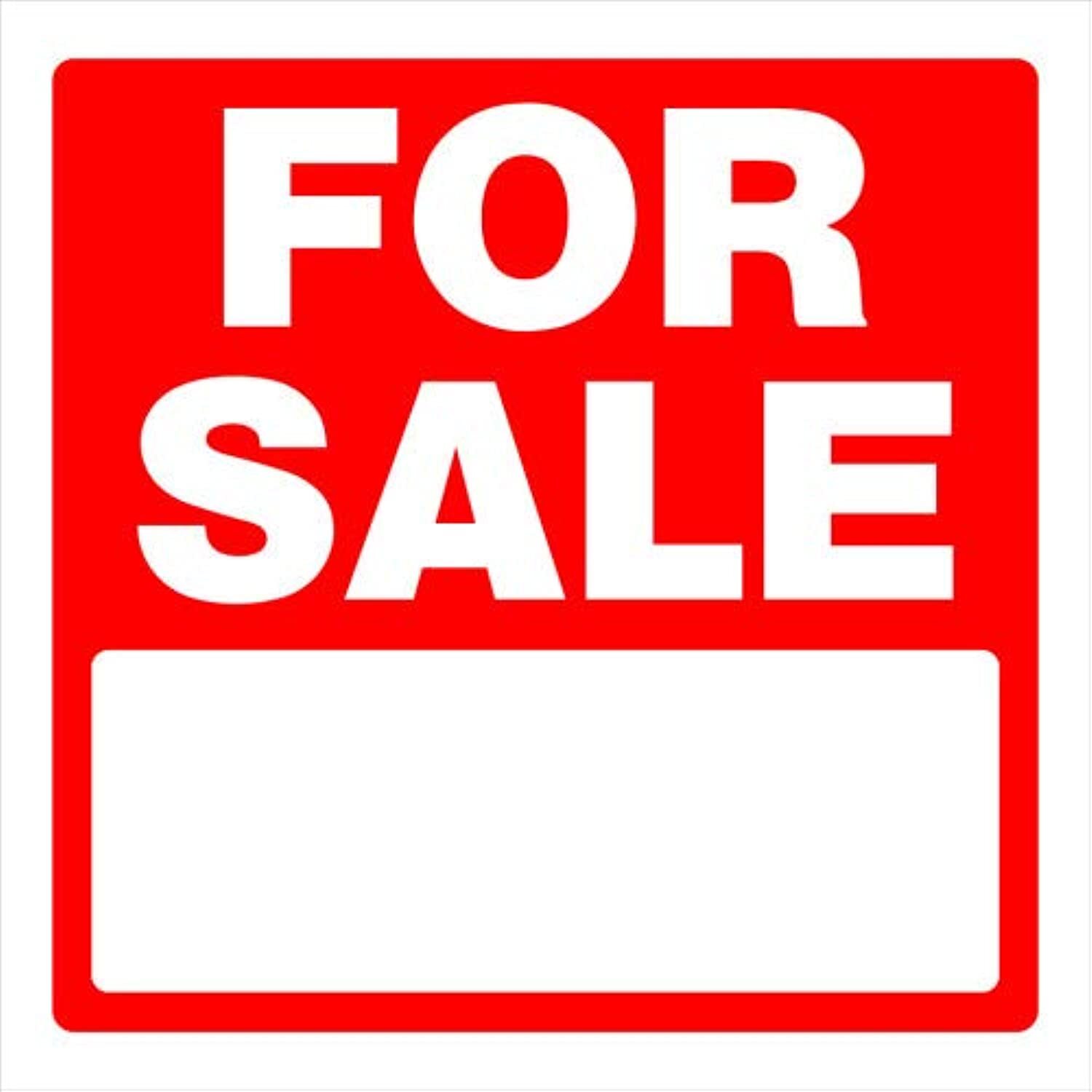 Hillman 843384 for Sale Sign with Space for Fill in, Red and White Heavy Duty
