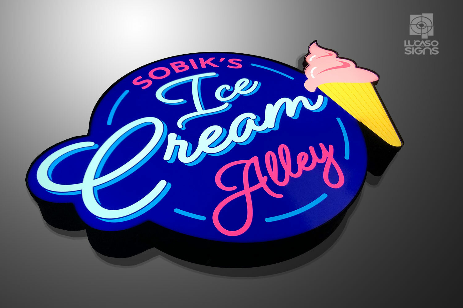 Custom Logo LED Business Signs Storefront Illuminated and Channel Letters