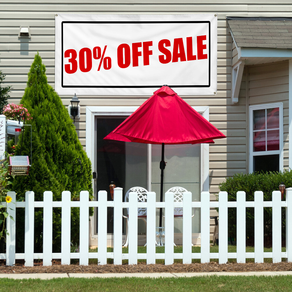 Vinyl Banner Multiple Sizes 30% off Sale Promotion Business Business Outdoor