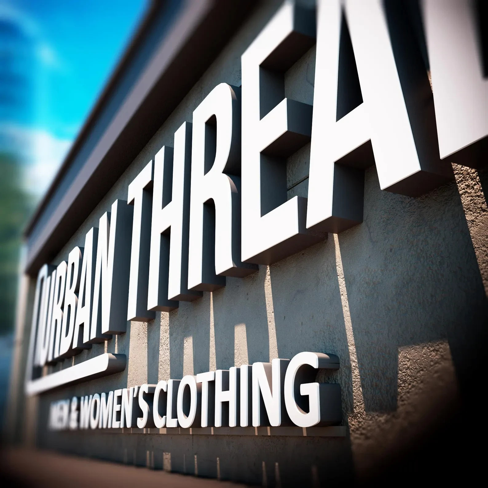 𝑵𝓙̶ Custom Channel Letters Sign, 3D LED Storefront Logo, Acrylic Metal PVC