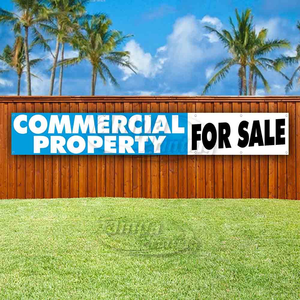 COMMERCIAL PROPERTY FOR SALE Advertising Vinyl Banner Flag Sign LARGE HUGE XXL