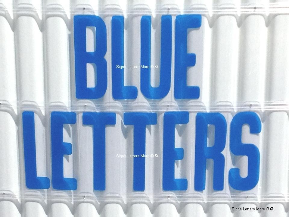 8&Prime; All Blue Sign Letters for Outdoor Marquee Portable Signs