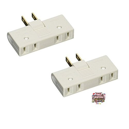 NEW [Set of 2] Panasonic Compact Snap Tap 2 Outlets White WH2122WP JP