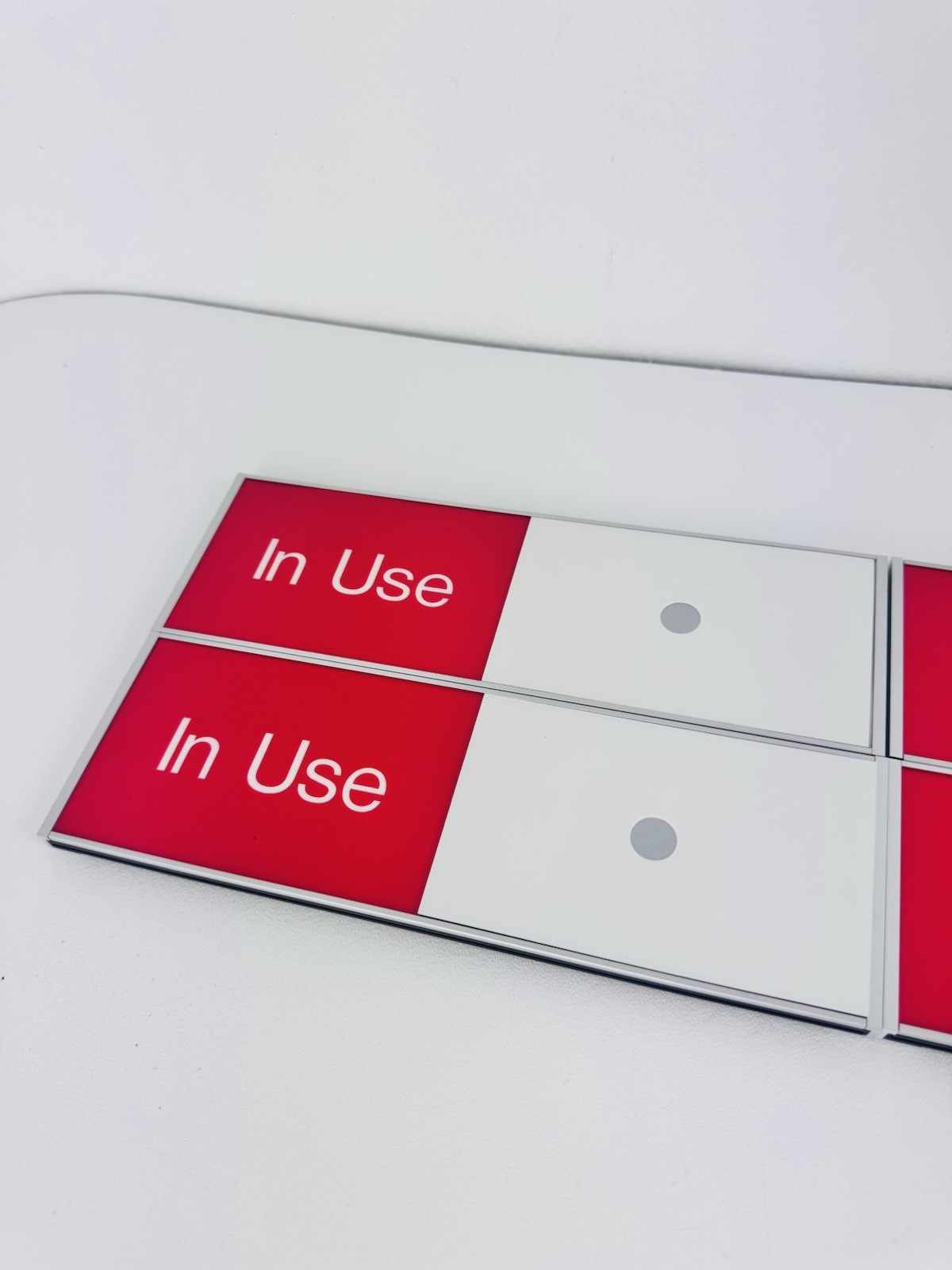 X4 Vacant Occupied Slider Door Sign 9×3 inch In Use Available Privacy Indicator