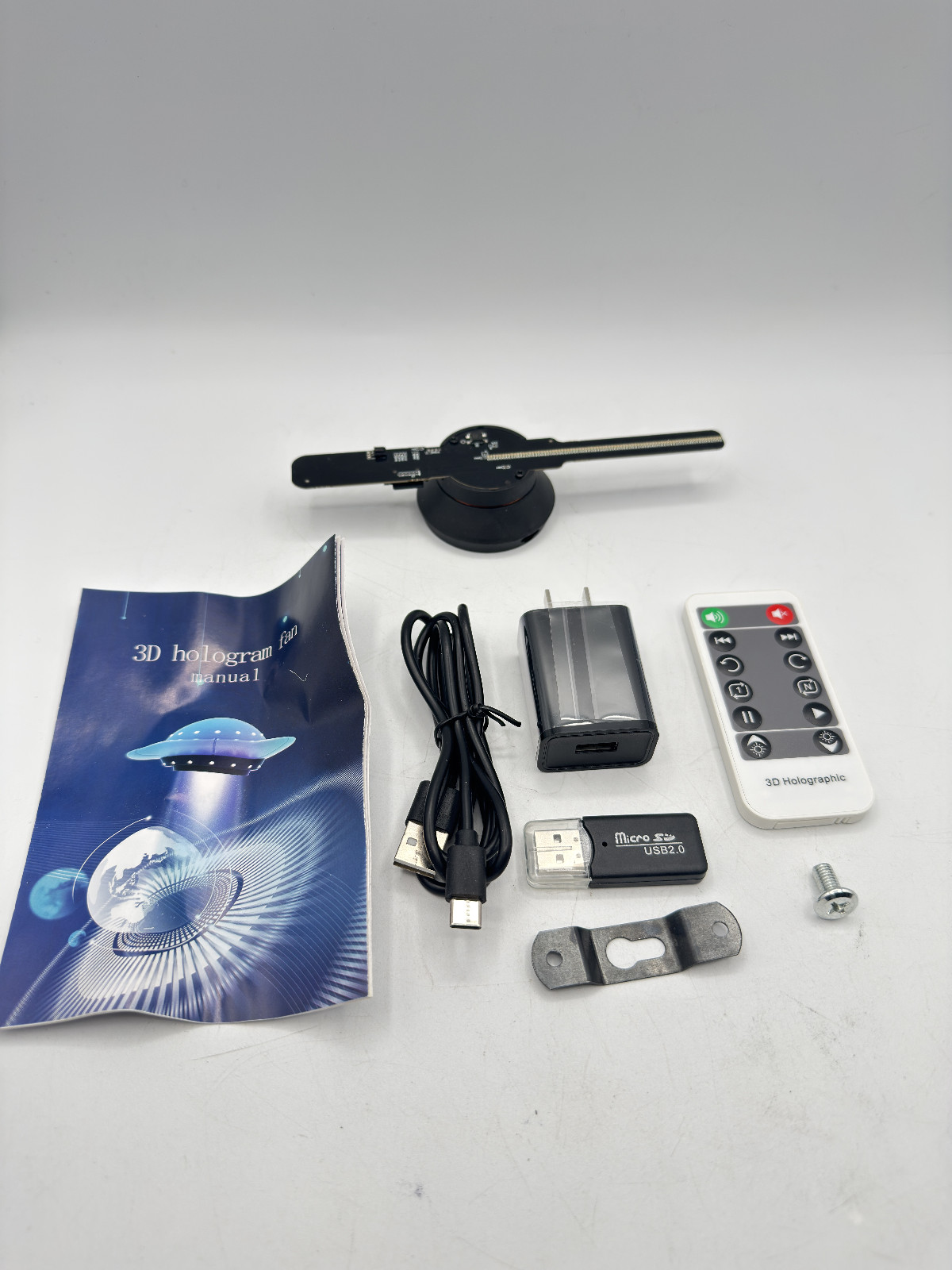 3D Hologram Fan Projector 16cm WiFi Bluetooth Video Display Fan