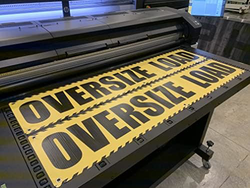 Oversize Load Truck Banner Sign w/Grommets – 2 Pack (12×60) Heavy Duty