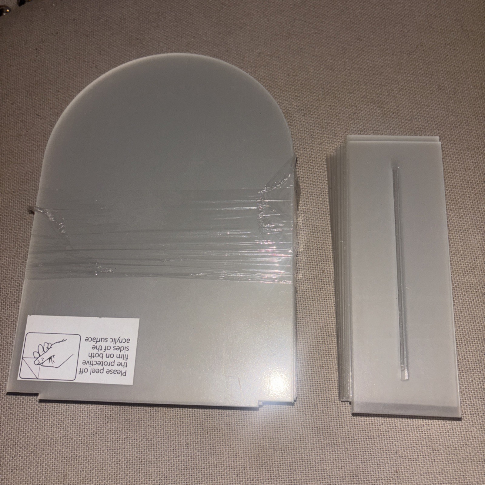 DIY – 10 Pack 5×7 Inch Clear Acrylic Arch Sign Blank w/Clear Stands