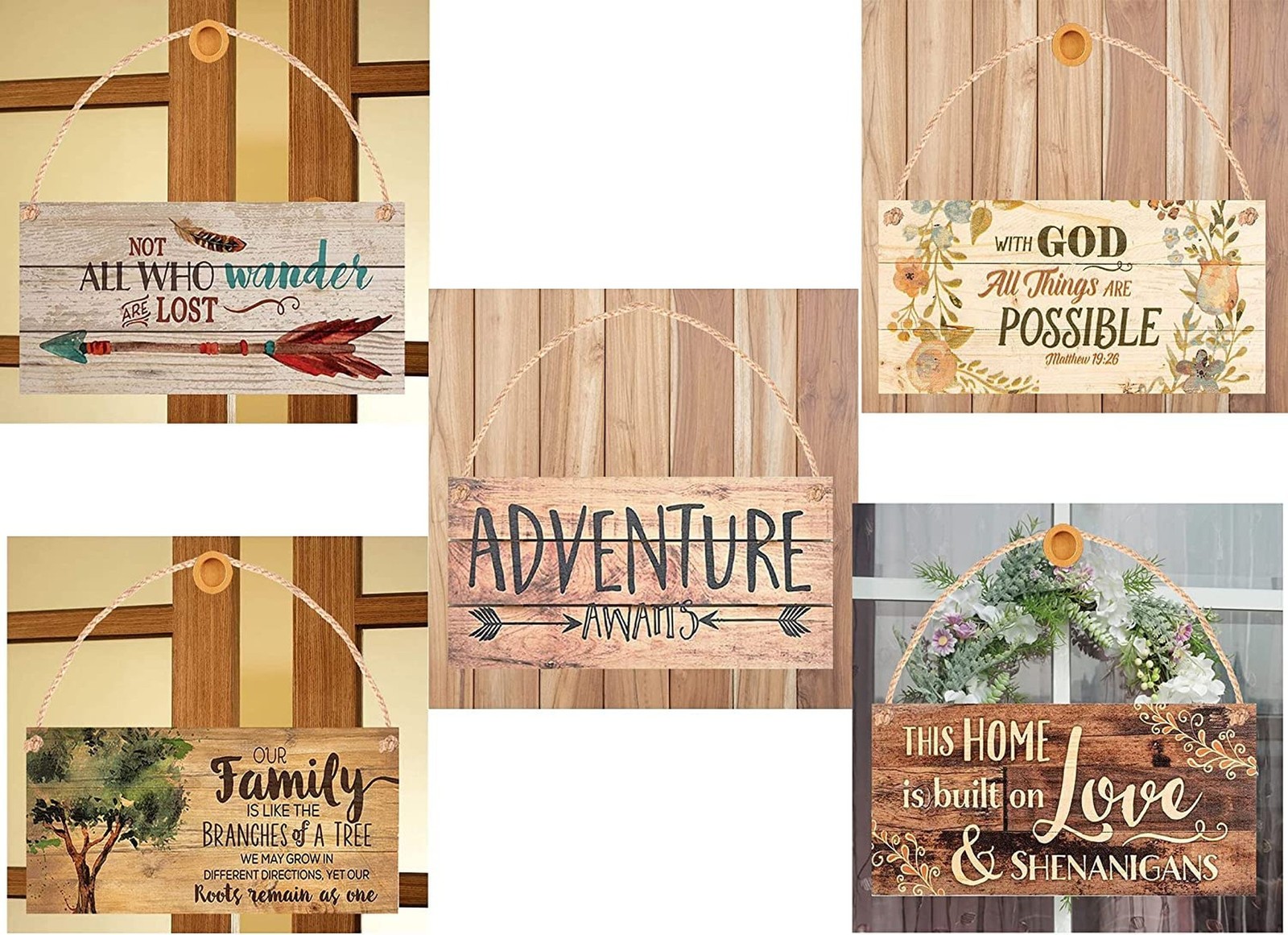 Rustic Wooden Signs Vintage Tattoo Shop Policy Print. You Must be at Least 18…