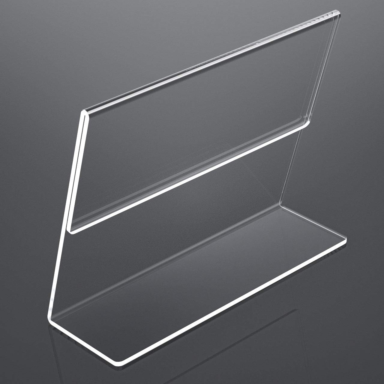 NIUBEE Acrylic Sign Holder 8.5×11 Inches 3 Pack Landscape, 8.5×11&Prime;, Clear