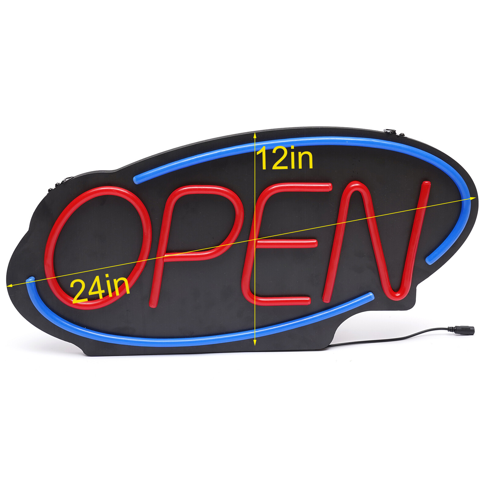 24 x 12 inch Bright LED Open Sign Neon Light for Restaurant Bar Shop Store Club