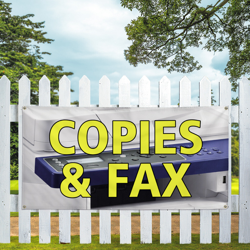 Vinyl Banner Multiple Sizes Copies & Fax Outdoor Advertising Printing Business