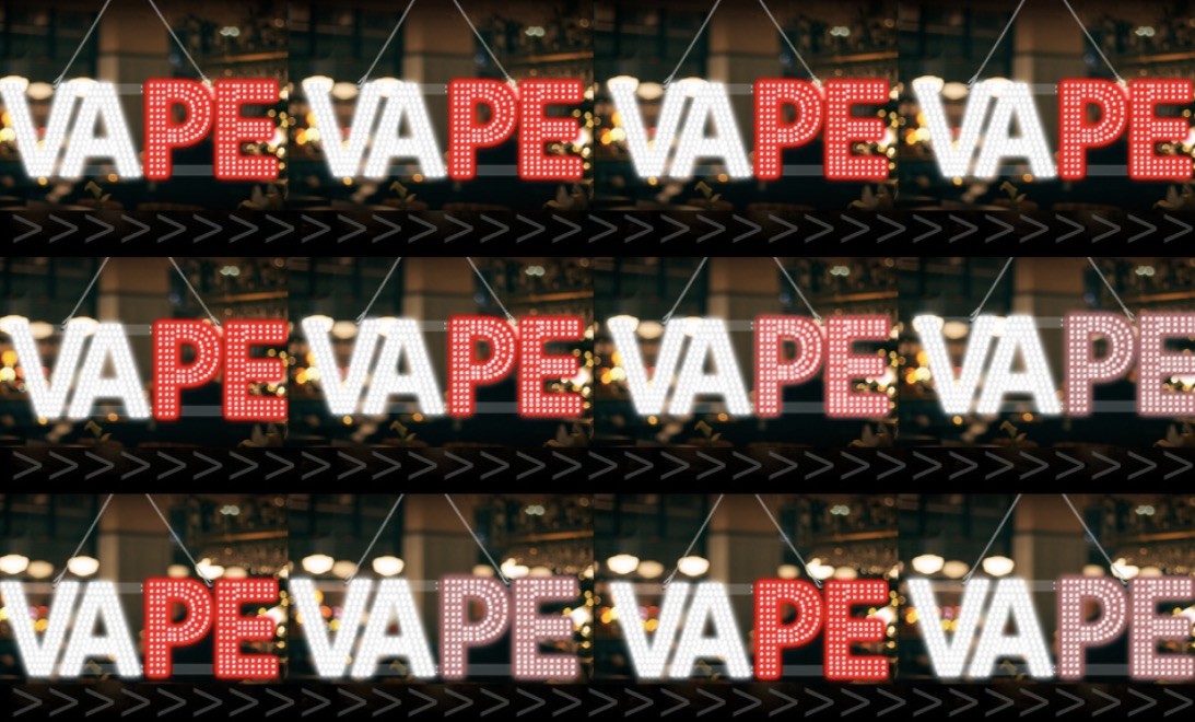 30&Prime;x10&Prime; LED VAPE Sign Ultra Bright Dimmable 4 Mode Smoke Shop Store Window